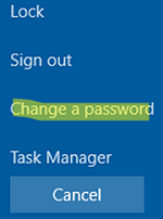 Change a password in RDP session via Ctrl+Alt+End 
