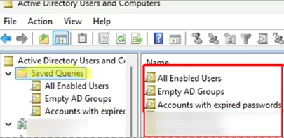 Saved search queries in Active Directorypng