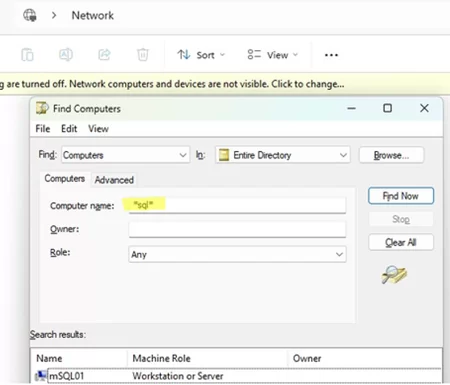 Search in Aactive Directory from Windows 11 machine without installing ADUC