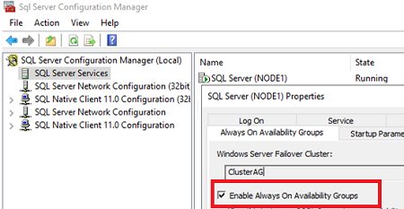 Enable Always On Availability Groups 