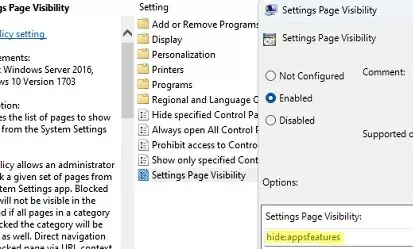 Hide all installed apps from Setting page