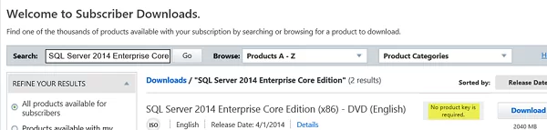 How to apply SQL Server volume license to trial?