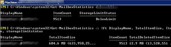 Getting Mailbox Sizes with Get-MailboxStatistics PowerShell