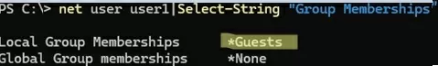 list localgroups user is member of