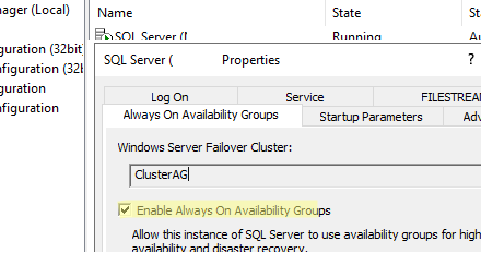 Enable Always On Availability Groups on SQL Server