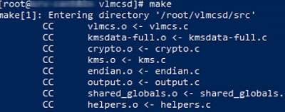 Linux build KMS server 