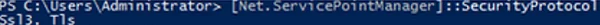 powershell check for security protocols enabled