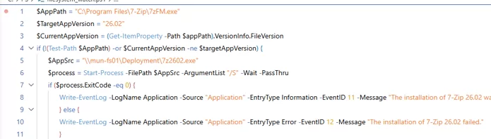 Deploy EXE based software via GPO using PowerShell script