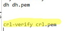 crl-verify option in ovpn config