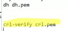 crl-verify option in ovpn config