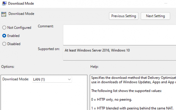 Using Windows Update Delivery Optimization in Local Networks | Windows ...