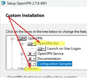 Install OpenVPN client on Windows machine