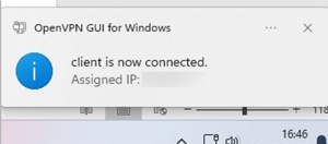 openvpn client connected