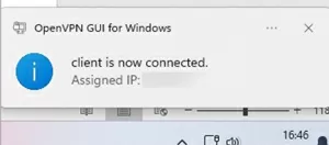 openvpn client connected