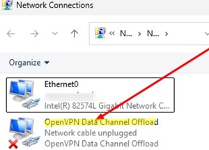 OpenVPN Data Channel Offload network adapter