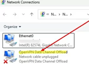 OpenVPN Data Channel Offload network adapter