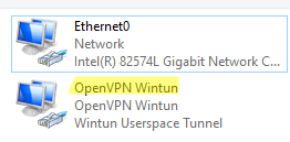 OpenVPN Wintun virtual adapter on Windows
