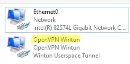 OpenVPN Wintun virtual adapter on Windows