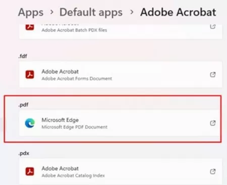 assign default program for file extension