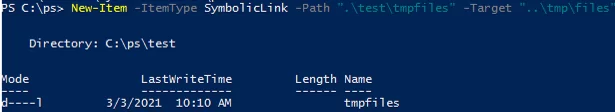 Create Symbolic Link in Windows with PowerShell