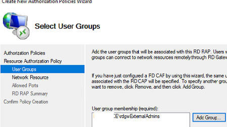 Select the allowed security group to add RDS
