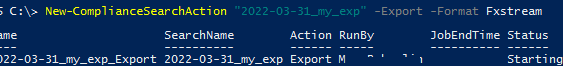 new-compliancesearch powershell