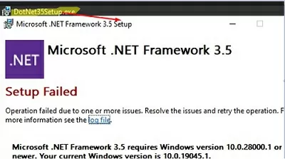DotNet35Setup offline installer for newest windows 11 builds