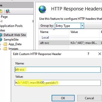 Add HTTP/3 response headers