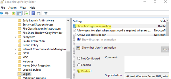 Disable First User Sign-In Animation in Windows 10 and 11 | Windows OS Hub