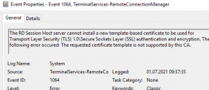 Fix: The Requested Certificate Template is Not Supported by This CA ...