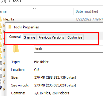 missing security tab in folder properties