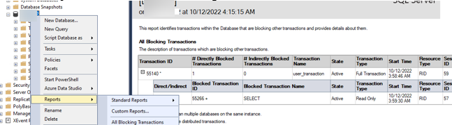 Microsoft SQL Server - All Blocked Transactions
