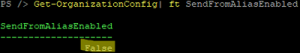 exchange online send as alias