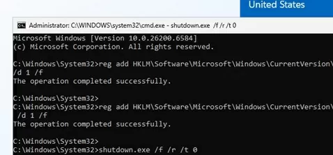 apply HideOnlineAccountScreens and HideWirelessSetupInOOBE registry options