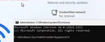 OOBE Setup Windows 11 without Internet