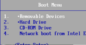 Boot computer from Removable USB flash