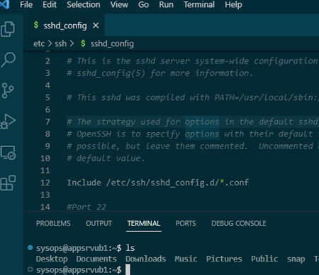 Edit config file on remote Linux host from VSCode