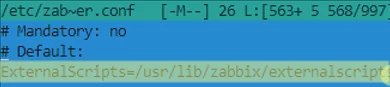 zabbix enable ExternalScripts