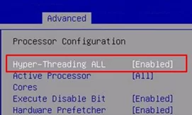 Enable Hyper-Threading and CPU Cores in BIOS (UEFI)