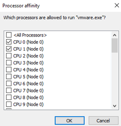 How to limit a process to a single CPU core