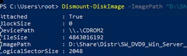 Dismount-DiskImage 