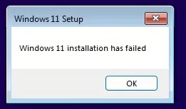 Windows 11 custom image Installation has failed