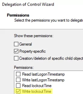 Write lockoutTime permission