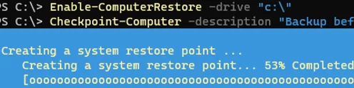 Checkpoint-Computer - powershell