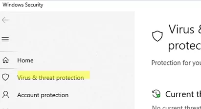 how to show virus and threat protection in windows 11