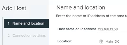 Joining ESXi to vCenter Server 
