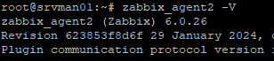 zabbix_agent2 version