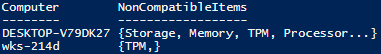 Find Windows 11 incompatible computers with PowerShell