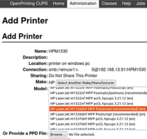 Printing from Linux to a Windows Shared Printer | Windows OS Hub