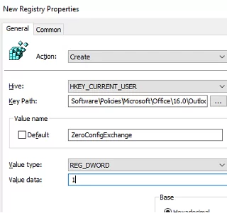 ZeroConfigExchange - Automate Outlook profile creation for Exchange users